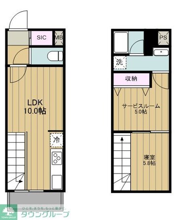 Prier Sanno (プリエサンノウ)の物件間取画像